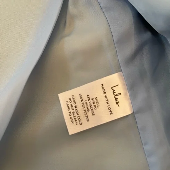 NWT Lulus Out for the Night Blue Vegan Leather Moto Jacket - Picture 5 of 6